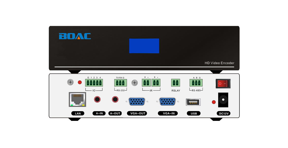 2K分布式帶中控VGA輸入節點